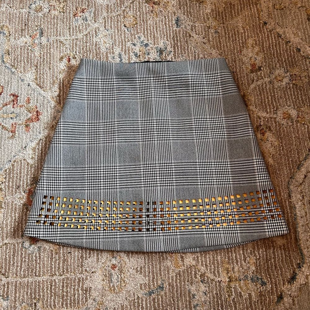 Topshop Checkered Mini Skirt